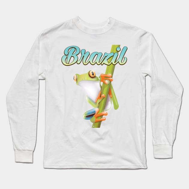 Brazil Tree Frog Long Sleeve T-Shirt by nickemporium1